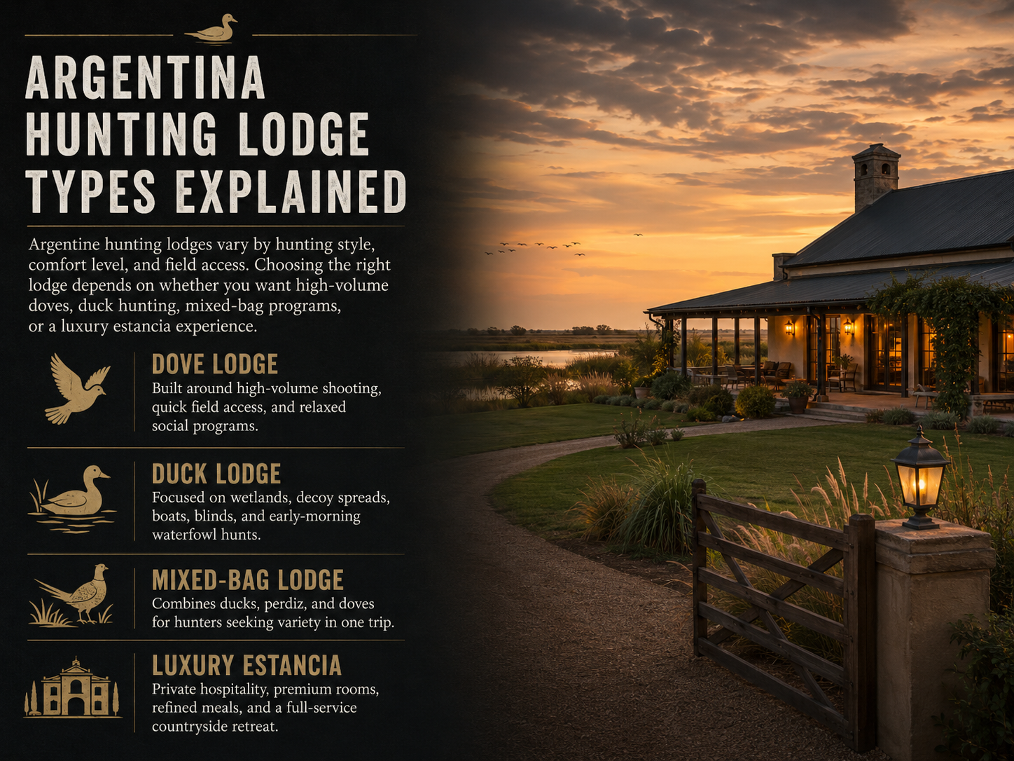 Argentina Hunting Lodge Types Explained