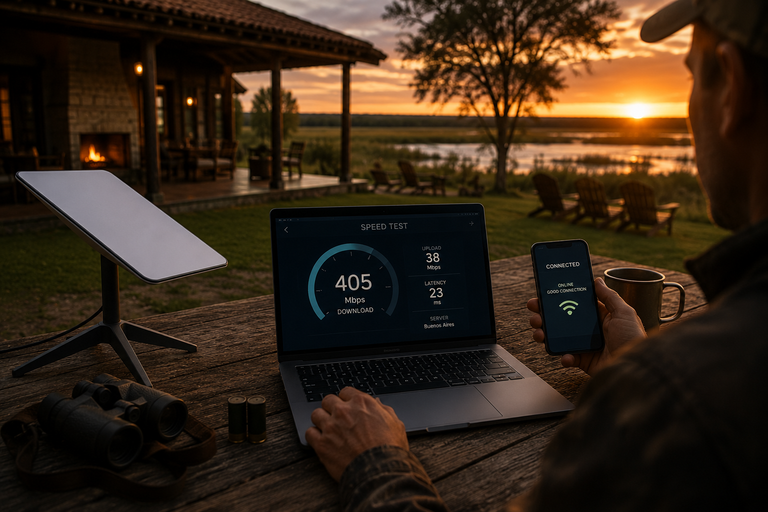 Remote Connectivity: Starlink Wi-Fi at Argentina Hunting Lodges